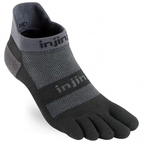 Injinji - Run Midweight No Show - Laufsocken Gr 44,5-47 schwarz