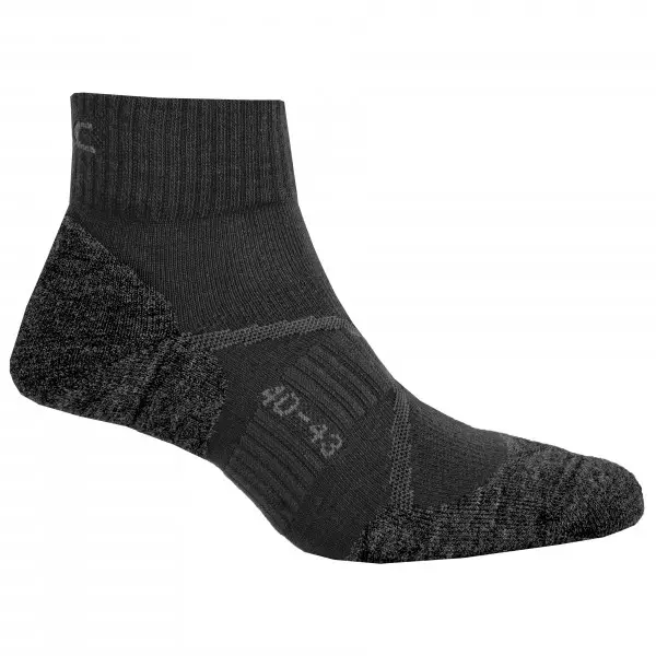 P.A.C. - TR 1.2 Trekking Merino Short Cool - Wandersocken Gr 40-43 schwarz