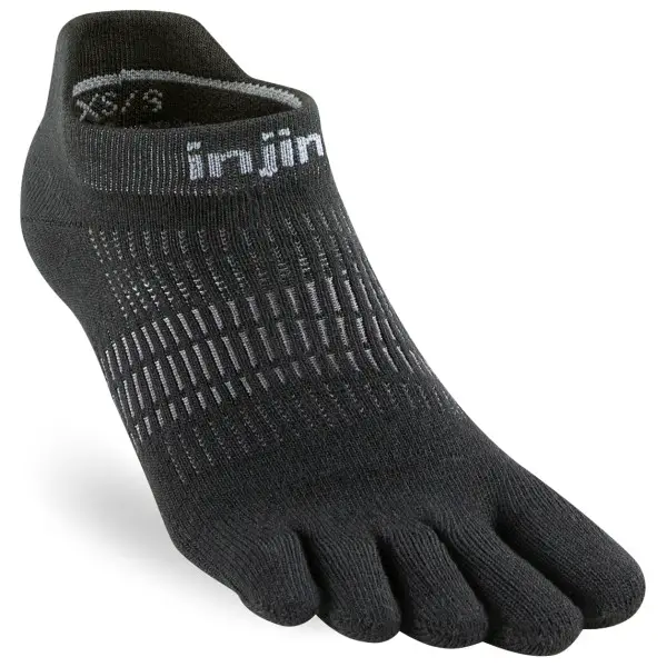 Injinji - Women's Run Lightweight No-Show - Laufsocken Gr 40,5-44,5 schwarz