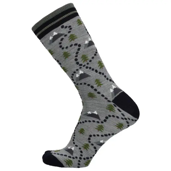 UphillSport - Lifestyle Merino M3 Crew - Multifunktionssocken Gr 35-38 grau