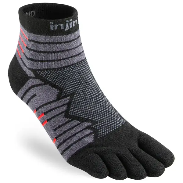 Injinji - Ultra Run Mini-Crew - Laufsocken Gr 40,5-44 schwarz