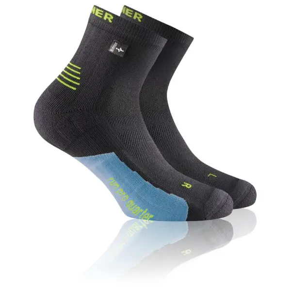 Rohner - Run Pro Quarter L/R - Laufsocken Gr 36-38 grau