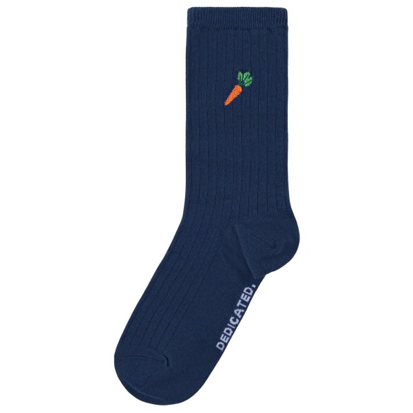 DEDICATED - Rib Socks Knivsta Carrot - Multifunktionssocken Gr 36-40 blau