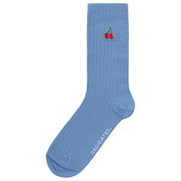 DEDICATED - Rib Socks Knivsta Cherries - Multifunktionssocken Gr 36-40 blau
