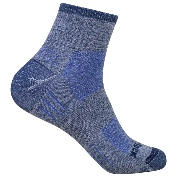 Wrightsock - Escape Quarter - Multifunktionssocken Gr 37,5-41 blau