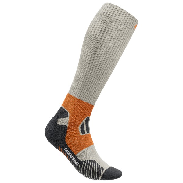 Bauerfeind Sports - Trail Run Compression Socks - Laufsocken Gr 42-45 - Wade S grau