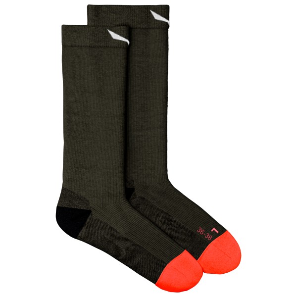Salewa - Women's Mountain Trainer Alpine Merino Crew Sock - Wandersocken Gr 36-38 schwarz