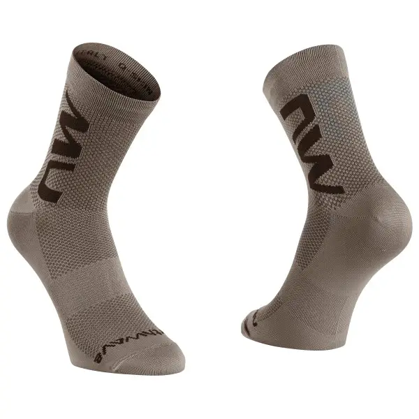 Northwave - Extreme Air Mid Sock - Radsocken Gr 44-47 braun/grau