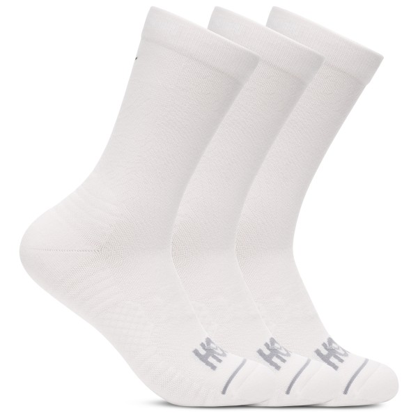 HOKA - Crew Run Sock 3-Pack - Laufsocken Gr S weiß
