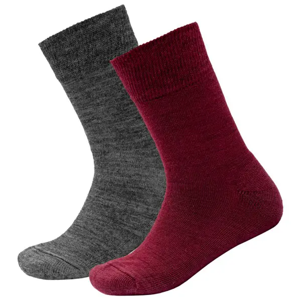 Devold - Kid's Daily Merino Medium Sock 2-Pack - Multifunktionssocken Gr 25-27 rot