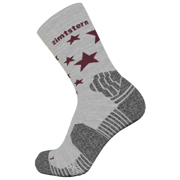 Zimtstern - Techsockz MTB Performance Socks - Multifunktionssocken Gr 36-39 grau