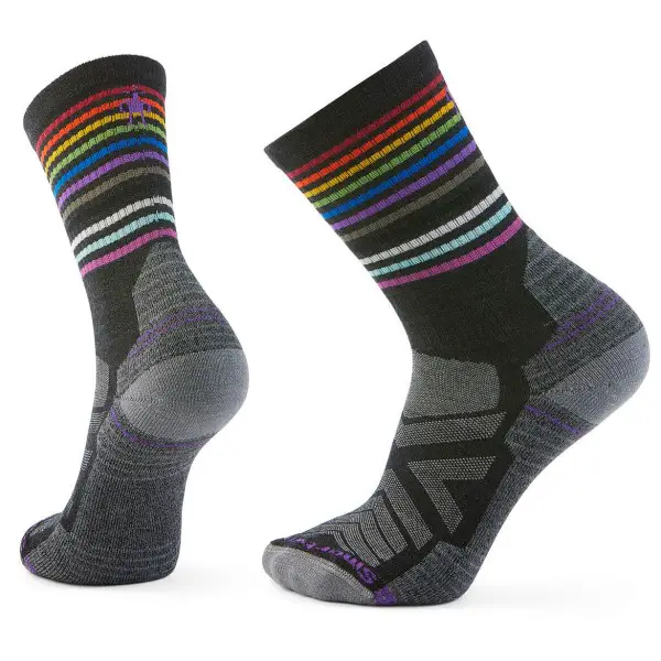 Smartwool - Hike Light Cushion Pride Crew Socks - Wandersocken Gr 42-45 grau