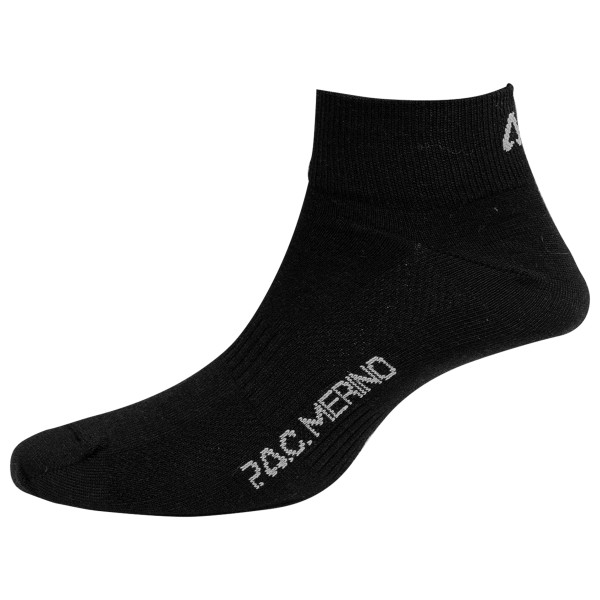 P.A.C. - Merino Quarter - Multifunktionssocken Gr 35-38 schwarz