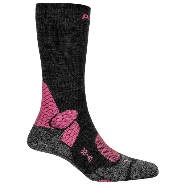 P.A.C. - Women's 4.1 Trekking Merino Stability - Wandersocken Gr 35-37 schwarz