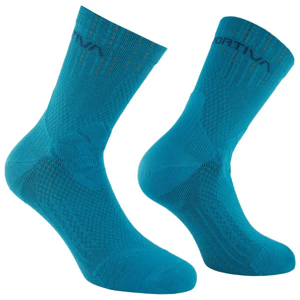 La Sportiva - Swift Trail Socks - Laufsocken Gr 38-40 blau/türkis