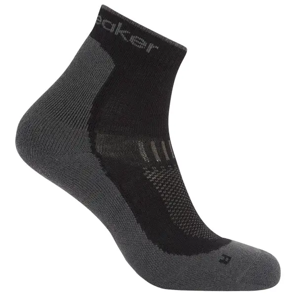 Icebreaker - Merino Hike+ Light Mini - Wandersocken Gr 47-49 grau/schwarz