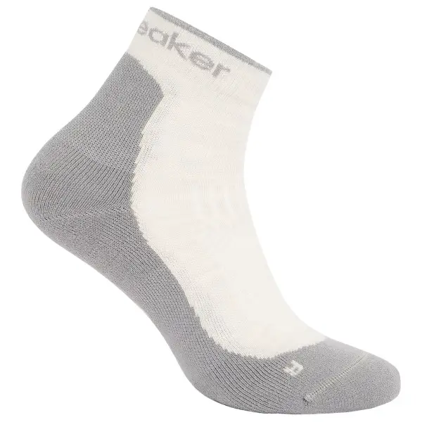 Icebreaker - Women's Merino Hike+ Light Mini - Wandersocken Gr 38-40 grau/weiß