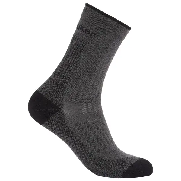 Icebreaker - Women's Merino Hike+ Ultralight Quarter - Wandersocken Gr 35-37 grau