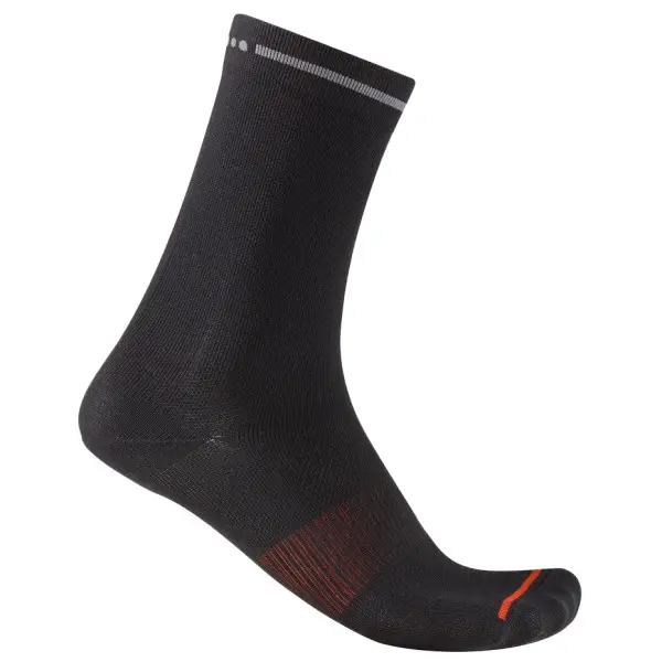 Castelli - Premio Evo 18 Sock - Radsocken Gr 36-39 schwarz