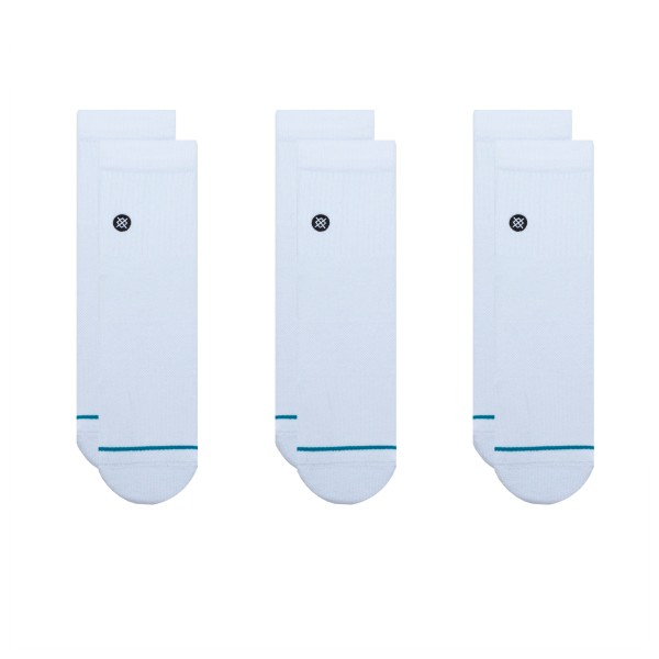 Stance - Icon Quarter 3 Pack - Multifunktionssocken Gr 35-37 grau