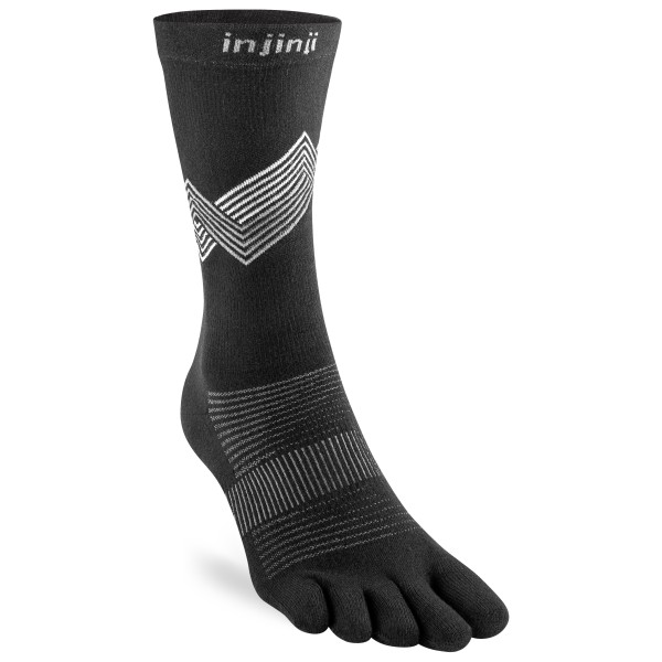 Injinji - Run Lightweight Crew - Laufsocken Gr 37-40 schwarz