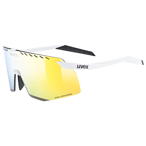 Uvex - Pace Stage CV Mirror Cat. 3 - Fahrradbrille weiß/gelb