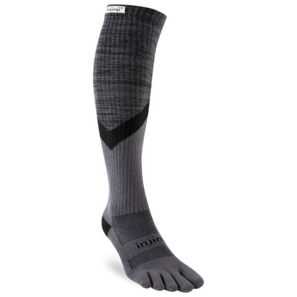 Injinji - Trail Midweight Over The Calf - Wandersocken Gr 37-40 grau