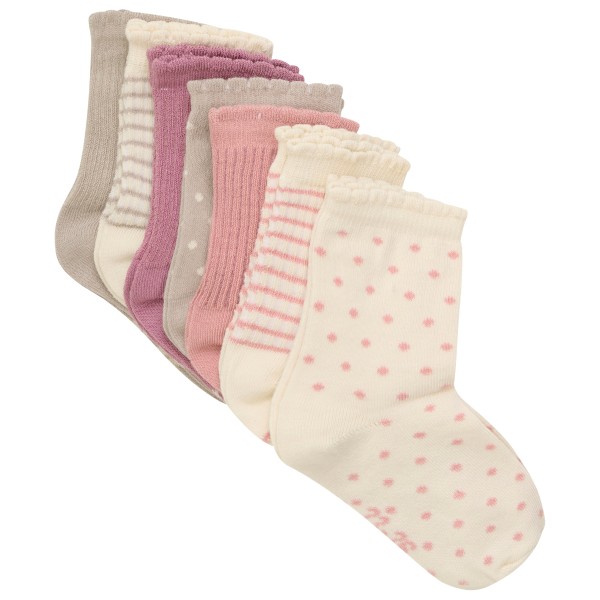 Minymo - Kid's Socks with Pattern 7-Pack - Multifunktionssocken Gr 15-18 beige