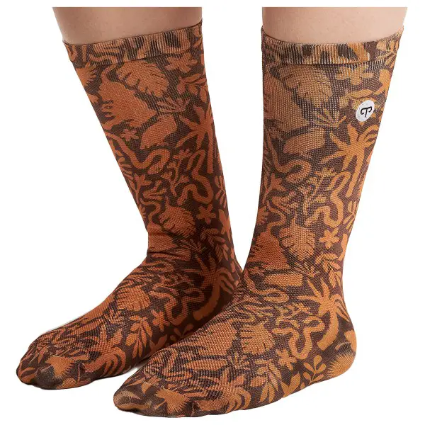 PEPPERMINT - Women's Signature Socks Print - Radsocken Gr 35-38 braun