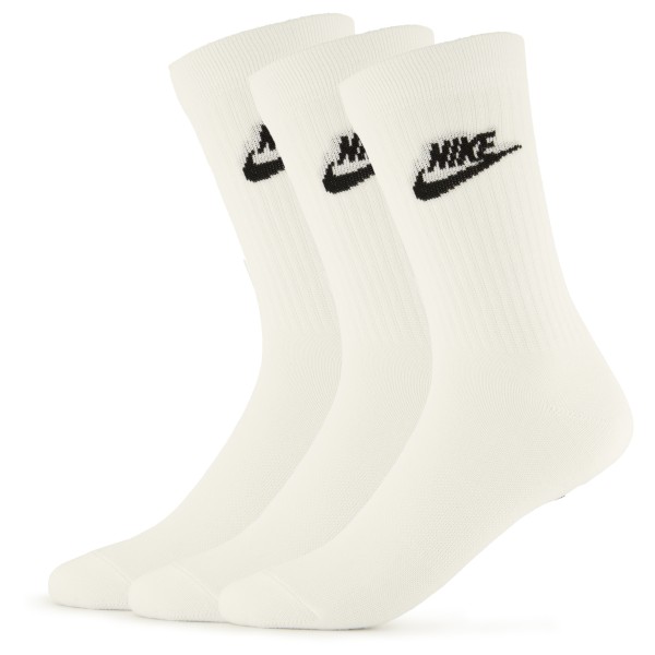 Nike - Sportswear Everyday Essential Crew Socks 3-Pack - Multifunktionssocken Gr 46-50 - EU: 46-50 grau/weiß
