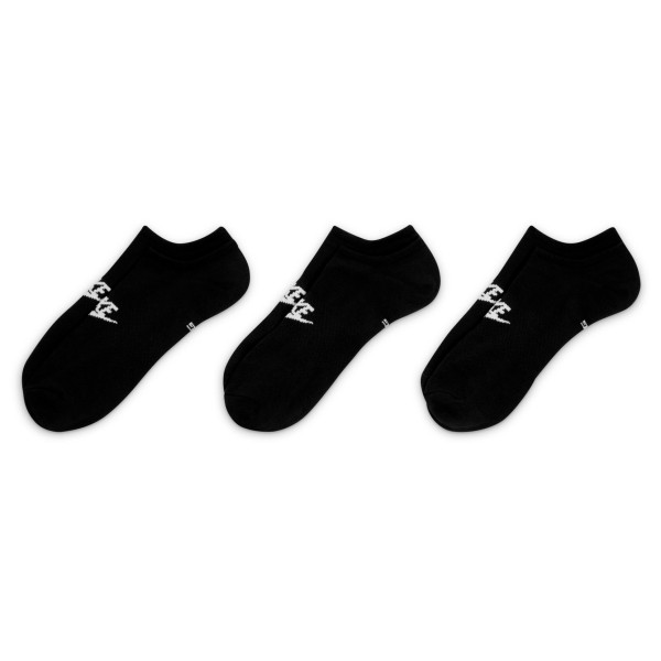 Nike - Sportswear Everyday Essential No Show 3-Pack - Multifunktionssocken Gr 34-38 - EU: 34-38 schwarz