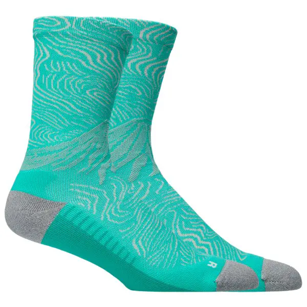 Asics - Fujitrail Graphic Crew Sock - Laufsocken Gr 35-38 türkis