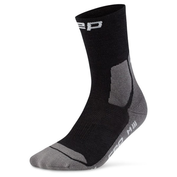 CEP - Hiking Light Cushion Socks Mid Cut - Wandersocken Gr III schwarz