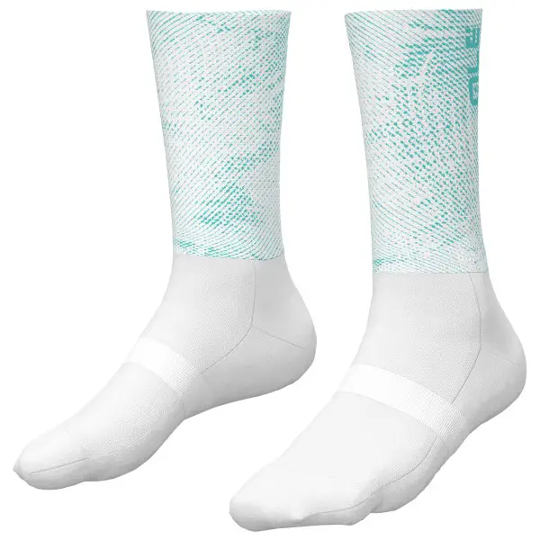 Alé - 21cm Aero Socks - Radsocken Gr 40-43 - M grau/weiß