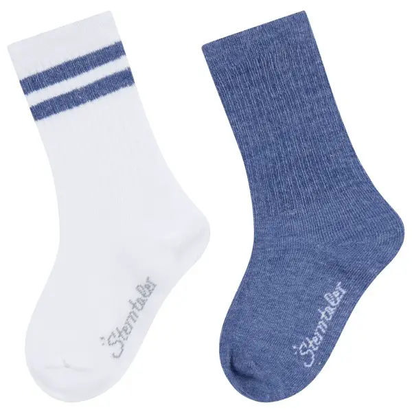 Sterntaler - Kid's Active Socken DP Lang - Multifunktionssocken Gr 26 weiß/blau