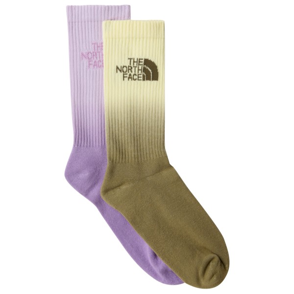 The North Face - Everyday Crew Sock Dip Dye 2-Pack - Multifunktionssocken Gr XS oliv