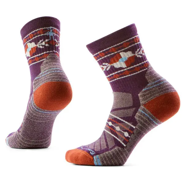 Smartwool - Women's Hike Light Cushion Retro Floral Mid Crew - Wandersocken Gr 34-37 bunt