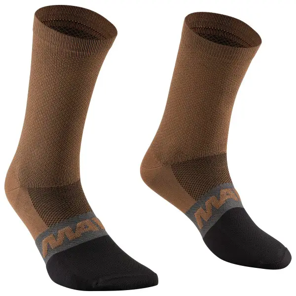 Mavic - Essential Mid Socks - Radsocken Gr 43-46 braun