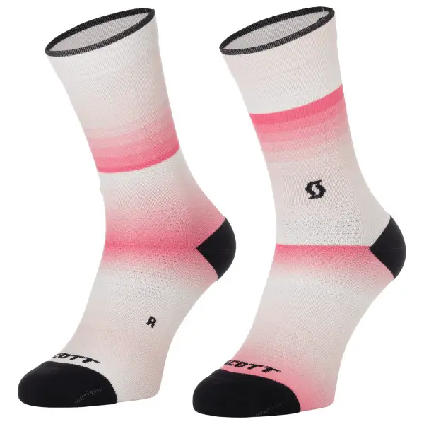 Scott - Sock Gradient Stripes Crew - Radsocken Gr 45-47 rosa