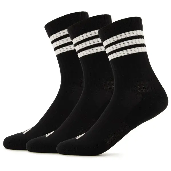 adidas - 3-Stripes Essential Concept Crew 3-Pack - Multifunktionssocken Gr 34-36 schwarz
