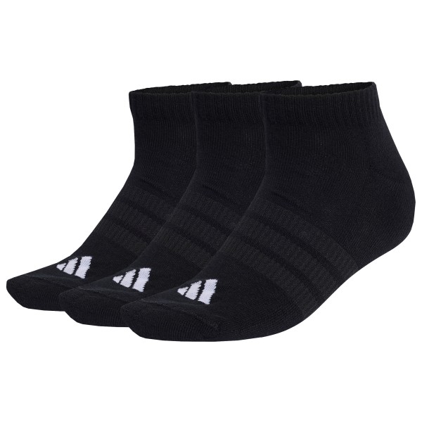 adidas - Cushioned Essential Low Cut 3-Pack - Multifunktionssocken Gr 34-36 schwarz