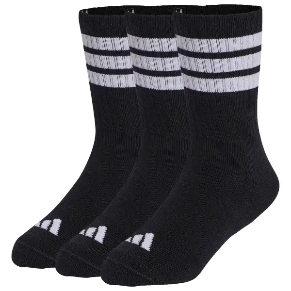 adidas - Kid's 3-Stripes Concept Crew 3-Pack - Multifunktionssocken Gr 19-21 schwarz