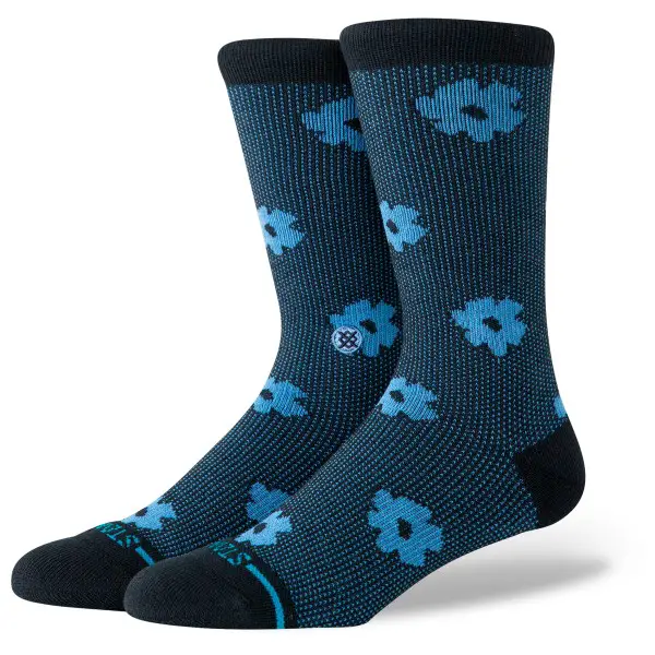 Stance - Digital Daisy Crew - Multifunktionssocken Gr 38-42 blau