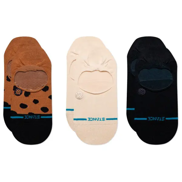 Stance - Women's Leopard No Show 3-Pack - Multifunktionssocken Gr 38-42 schwarz