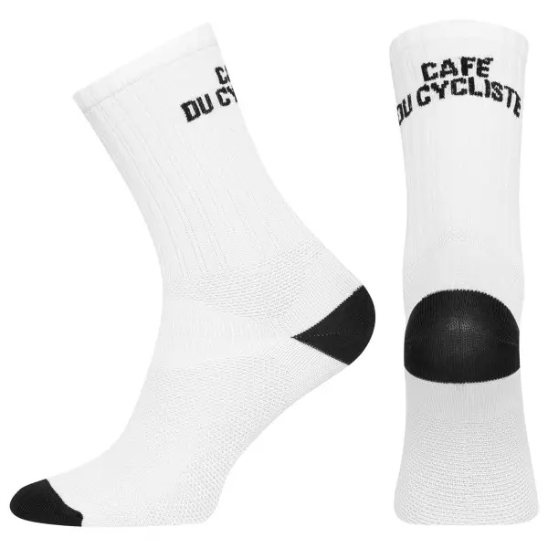 CAFÉ DU CYCLISTE - Solid - Radsocken Gr 43-46 weiß