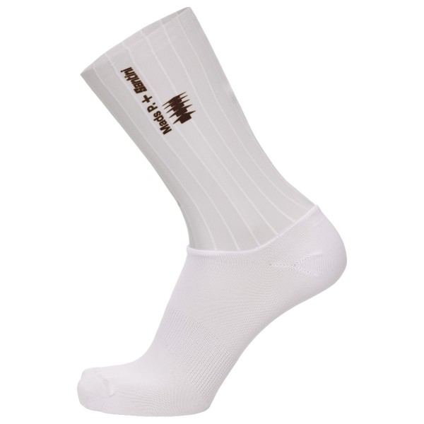 Santini - Mads Pedersen Momentum Series Aero Socks - Radsocken Gr 36-39 grau
