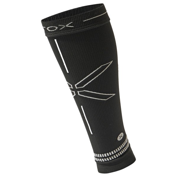 STOX Energy Socks - Running Calf Sleeves - Beinlinge Gr 40-43 - Calf: 32-38 cm schwarz