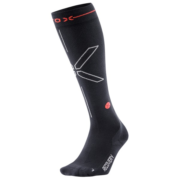 STOX Energy Socks - Women's Recovery Socks - Multifunktionssocken Gr 36-38 - Calf: 30-34 cm schwarz
