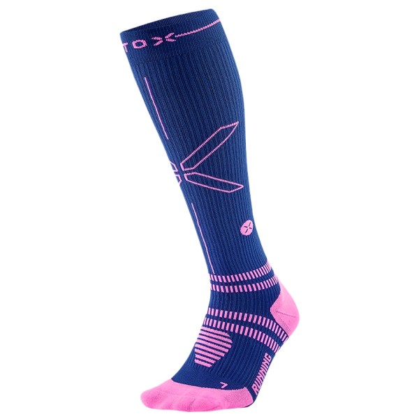STOX Energy Socks - Women's Running Socks - Laufsocken Gr 40-42 - Calf: 40-44 cm blau