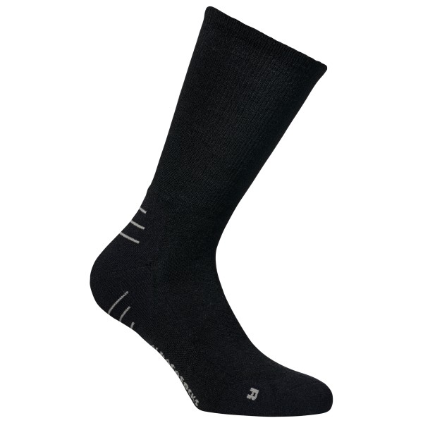 Alpacasocks&Co - Merino Tech Hiking - Multifunktionssocken Gr 39-42 schwarz